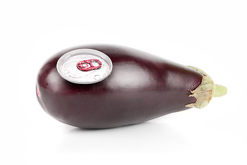 Image showing aluminium aubergine