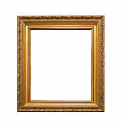 Image showing antique golden frame