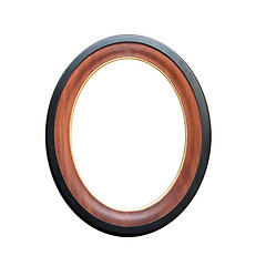 Image showing circle wooden frame