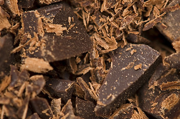 Image showing Chopped chocolate