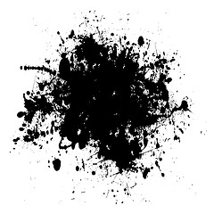 Image showing black dribble grunge