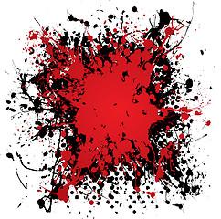 Image showing ink blood splat grunge