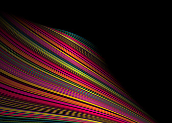 Image showing twisted rainbow wave