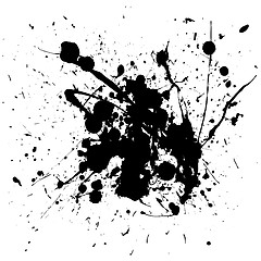 Image showing black splat ink