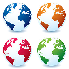 Image showing realistic earth globe variation
