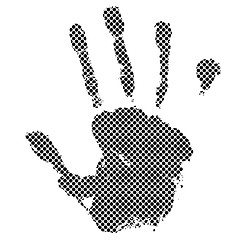 Image showing halftone hand