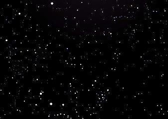 Image showing night sky black with stars