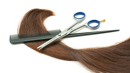 Image showing Haircutting instruments