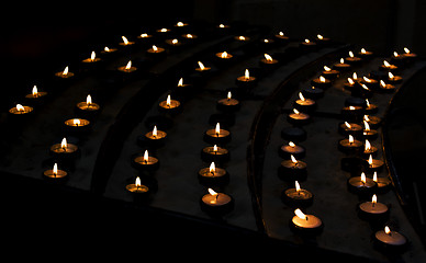 Image showing Candles in church