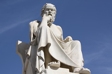 Image showing Statue of Socrates in Athens, Greece