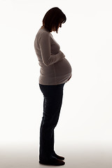 Image showing Pregnant Lady In The Shadow