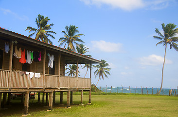 Image showing house on caribbean sea corn island nicaragua