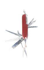 Image showing marketing red swiss army pocket knife tool