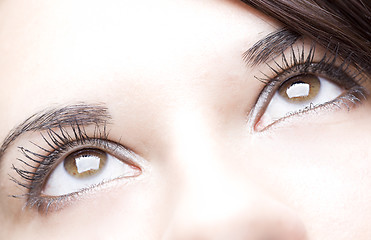 Image showing young beautiful girl close up