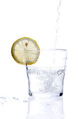 Image showing Glass of lemonade