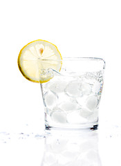 Image showing Glass of lemonade