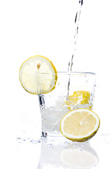 Image showing Glass of lemonade