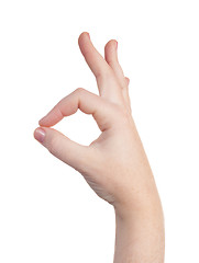 Image showing hand sign symbol