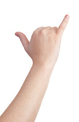 Image showing hand sign symbol