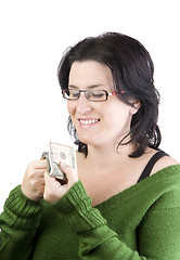 Image showing woman money