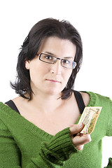 Image showing woman money