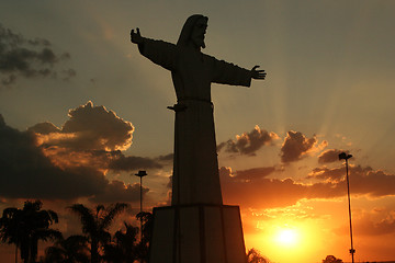 Image showing Jesus Silhouette