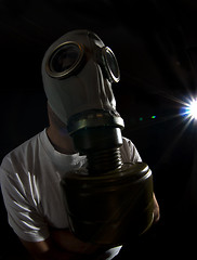 Image showing gas mask danger 