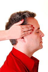 Image showing Massage for headache.