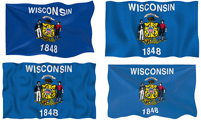 Image showing Flag of Wisconsin