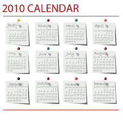 Image showing 2010 Calendar.