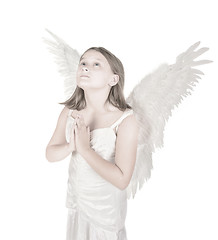 Image showing little angel girl