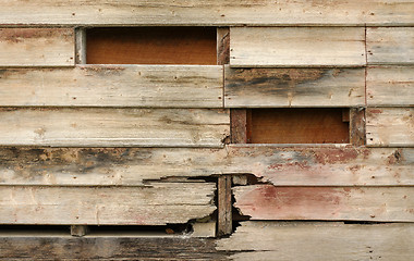 Image showing old wooden wall