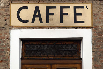 Image showing Caffe sign