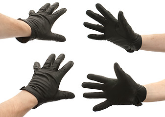 Image showing Hands in gloves