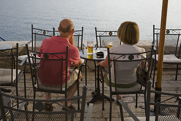 Image showing Couple Cafe Croatia
