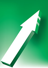 Image showing Arrow on green background