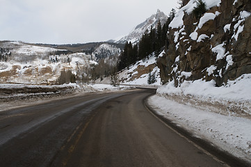 Image showing Road through the snow