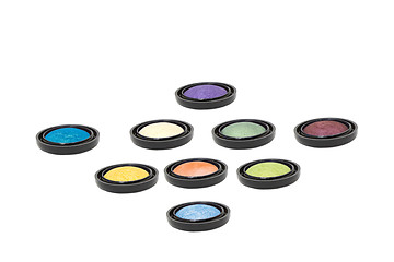 Image showing make-up eyeshadows isolated