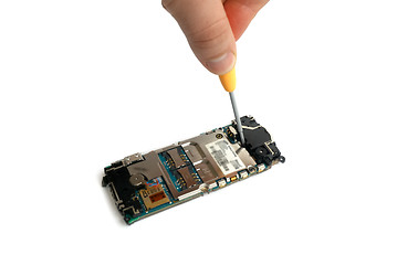 Image showing cellphone repairing