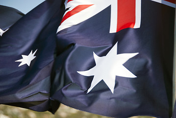 Image showing Australian Flag in Sydney Bay