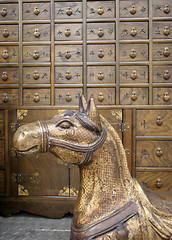 Image showing Bronze antique horse