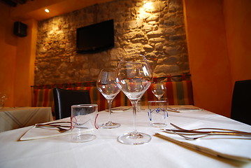 Image showing Restaurant interior, Barga, Italy