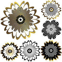 Image showing Vintage flowers for design 