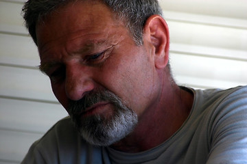 Image showing Sad Man Portrait