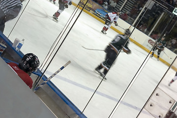 Image showing Ice Hockey Player in Penalty Box
