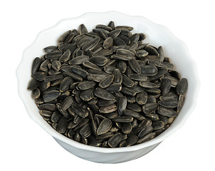 Image showing Sunflower seeds, isolated