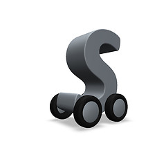 Image showing letter s on wheels