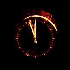 Image showing fire clock