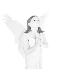 Image showing little angel girl