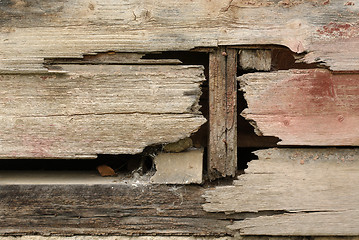 Image showing old wooden wall